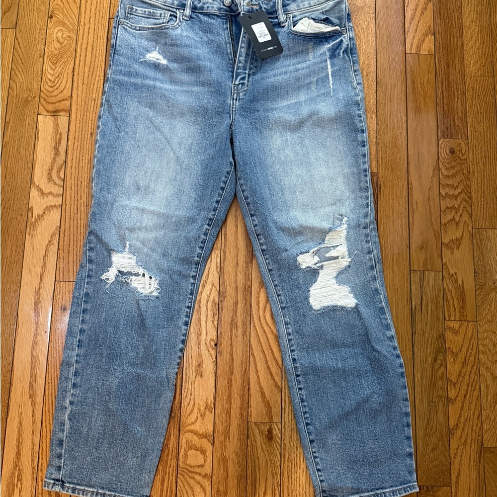 Fashion Nova Blue Straight Leg Jeans
